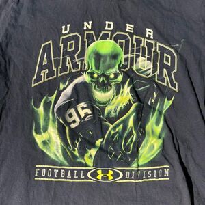 Under-armour Men's Black and Green T-shirt